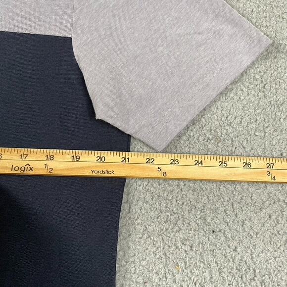 Travis Mathew Golf Polo Shirt Men's Large Gray Black Colorblock - Picture 6 of 12